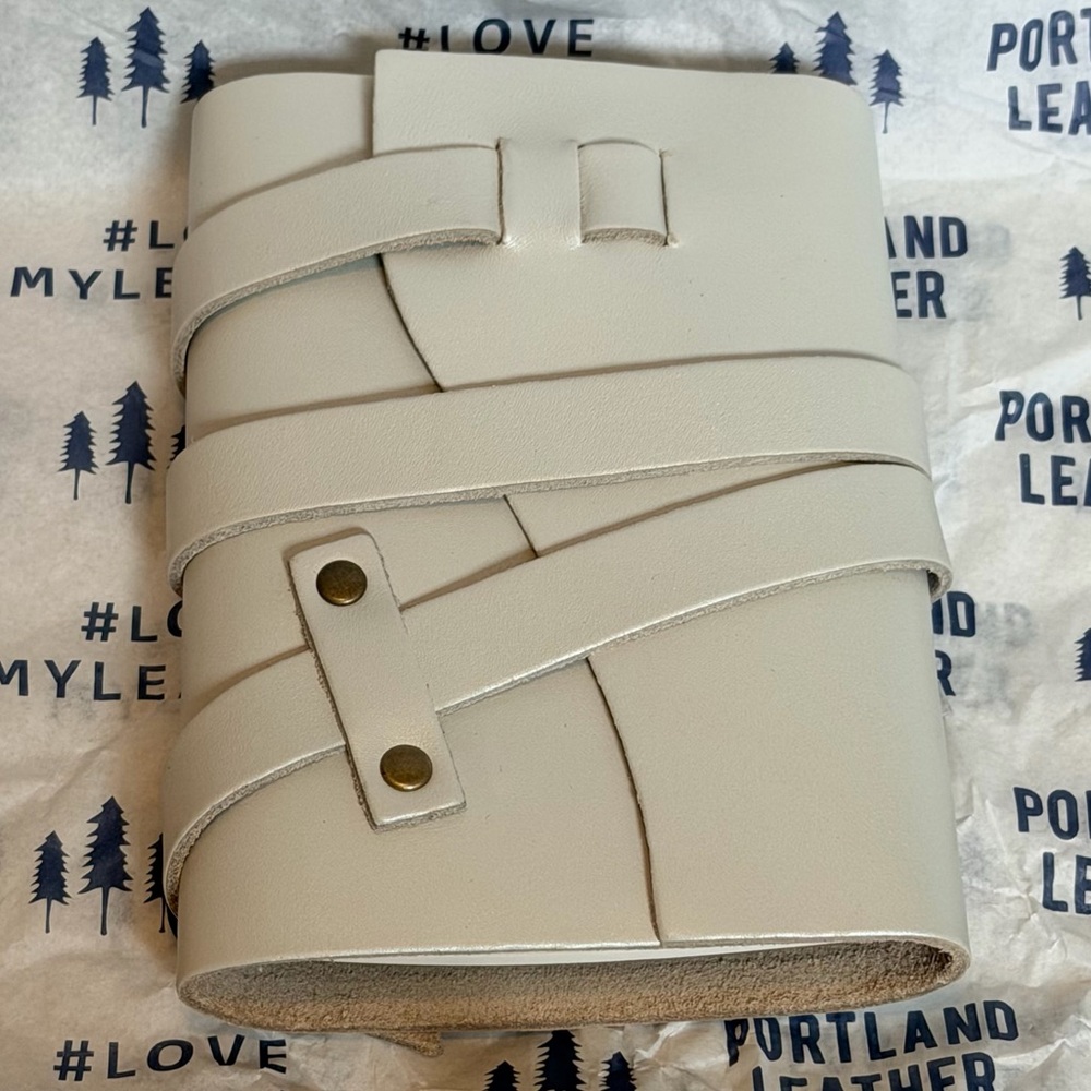 Small Wrap Journal Pearl Portland Leather Goods
